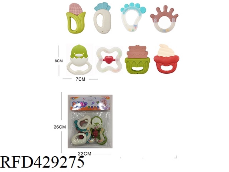 BABY TEETHER RATTLE SERIES 8PCS