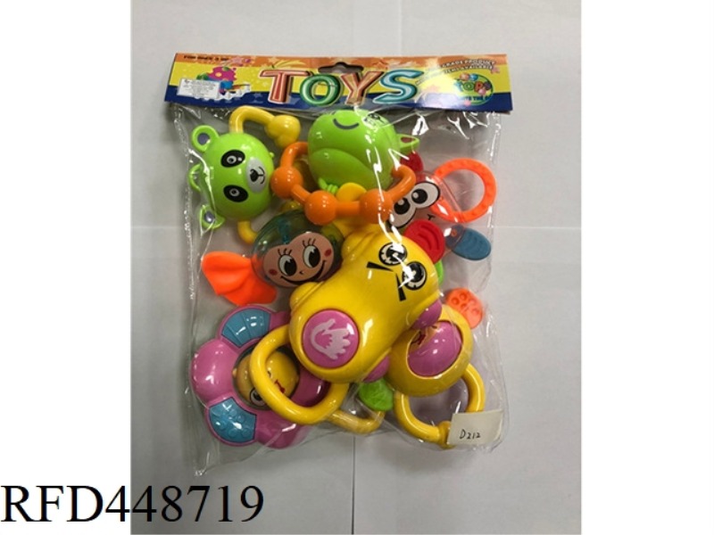 BABY TEETHER RATTLE (PACK OF 7)