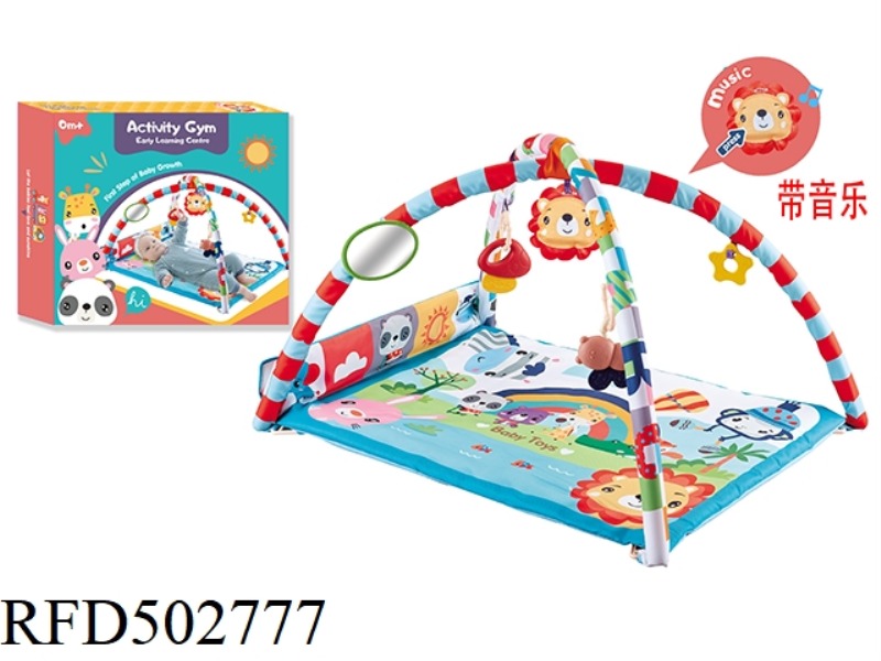 BABY EARLY EDUCATION PUZZLE MAT FITNESS BLANKET FITNESS RACK WITH MUSIC