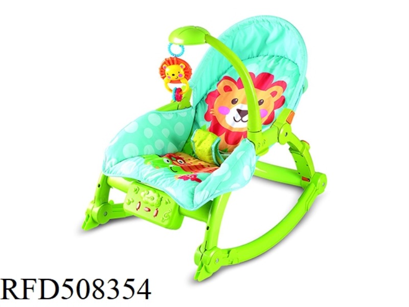 LIGHTS AND MUSIC BABY CHAIR (GREEN)