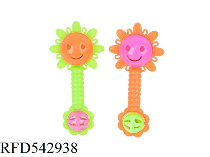 SUNFLOWER BABY RATTLE (2 SETS)