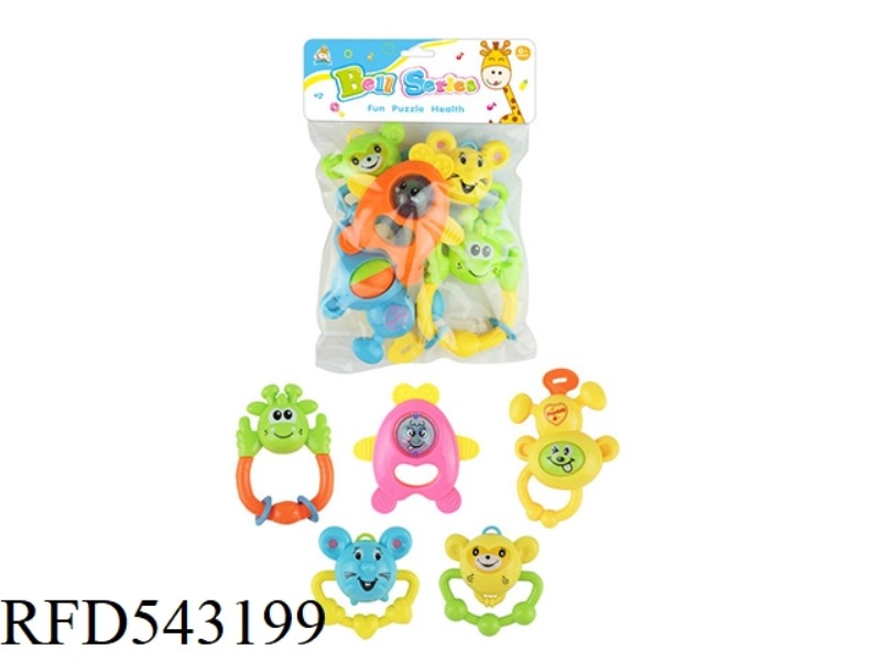 BABY RATTLE 5 PIECES