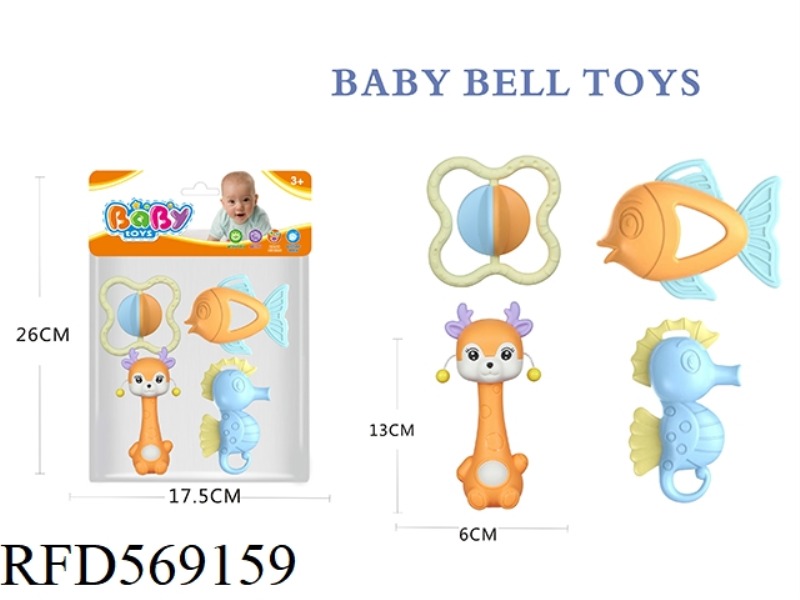 BABY TEETHER RATTLE SERIES 4PCS