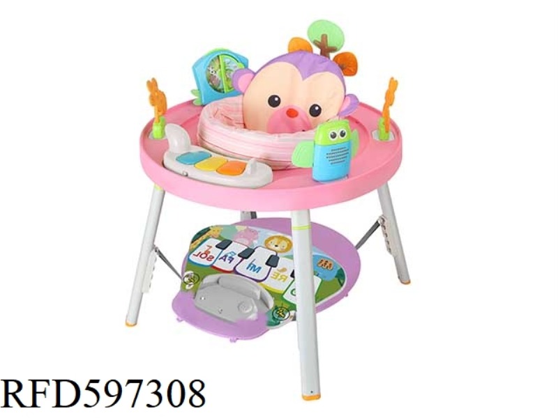 MONKEY 3-IN-1 FUN-HOPPING CHAIR WITH NON-BLUETOOTH PIANO AND MUSICAL FOOTPAD