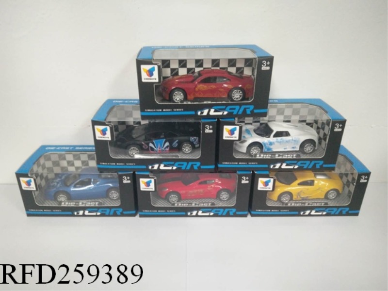 1:50 PULL BACK CHINESE STYLE SIMULATION ALLOY CAR(1PCS,6 ASST)