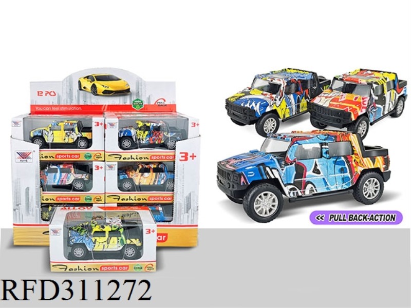 1:36 DIE-CAST ALLOY CAR PULL BACK (12 PIECES)