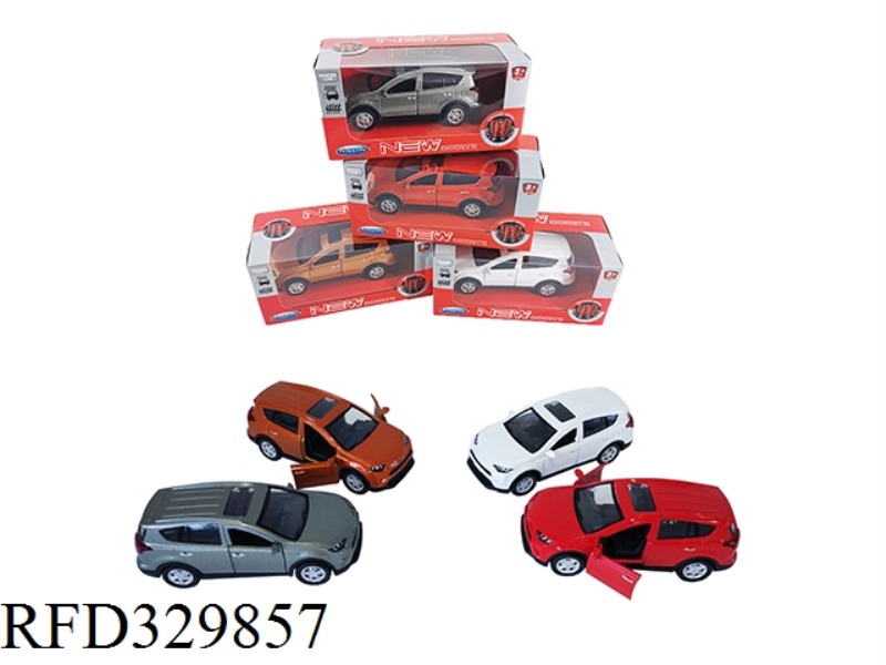 1:40 AUTHORIZED PULL BACK ALLOY TOYOTA RAV4 WITH LIGHT,SOUND,OPEN CAR DOOR
