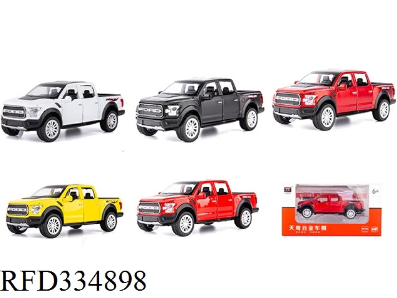 1:32 SIMULATED PULL BACK FORD F150 WITH LIGHT AND MUSIC,OPEN 6 DOORS
