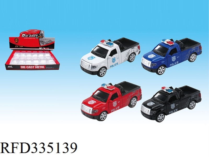 1:32 PULL BACK ALLOY PICKUP TRUCK WITH 12 DOORS 4 COLORS