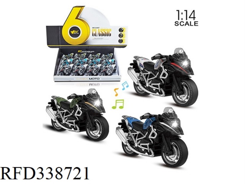 1:14 ALLOY HUILIBAO
HORSE OFF-ROAD MOTORCYCLE
3 COLOR MIXING WITH LIGHT AND MUSIC
INSTALL