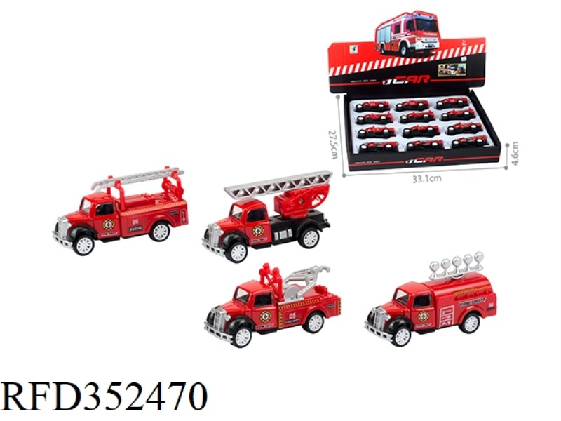 4 TYPES OF FIRE FIGHTING PULL BACK (12 PCS/BOX)