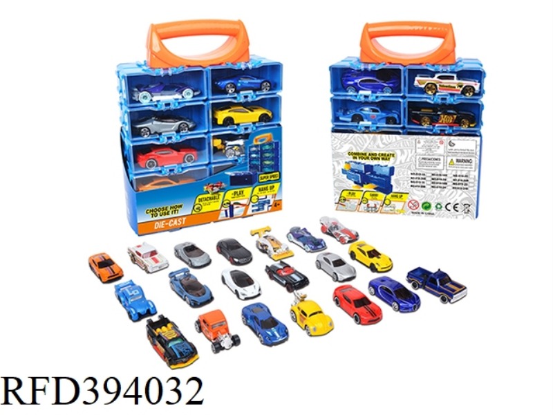 20 SMALL ALLOY SPORTS CARS, SLIDING 1:64 PAINTING [ENGLISH PACKAGING]