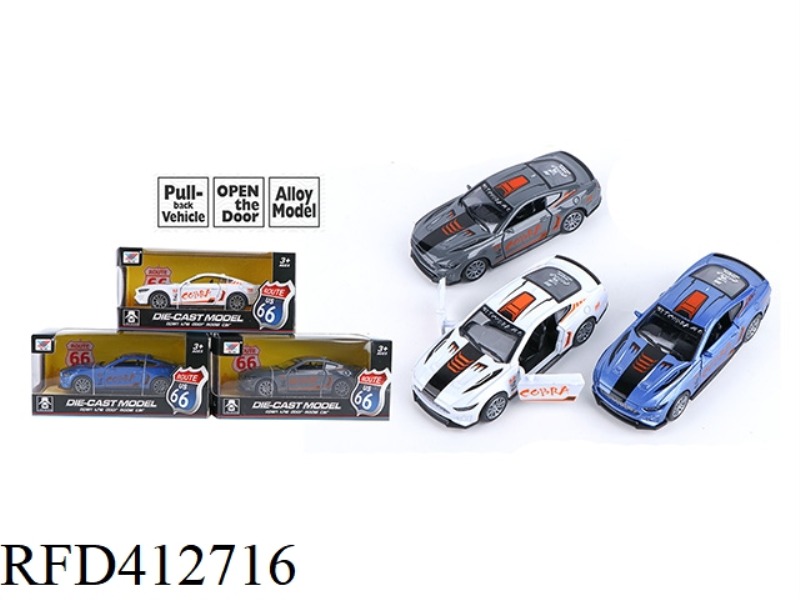 1:32 DIE-CAST ALLOY CAR PULL BACK TO OPEN THE DOOR (1 PACK)