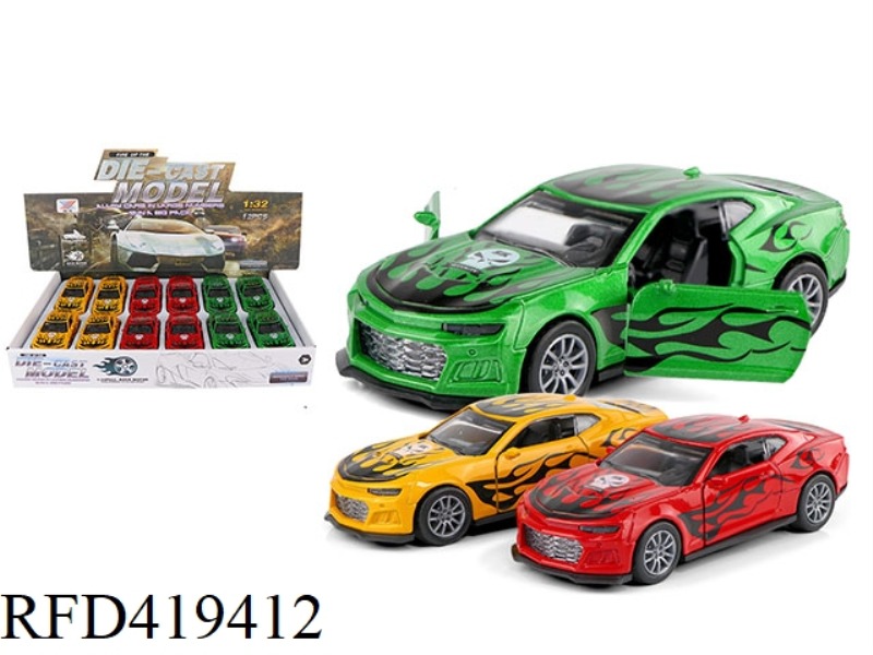 1:32 ALLOY PULL BACK CAR MODEL TO OPEN THE DOOR (12 PIECES)