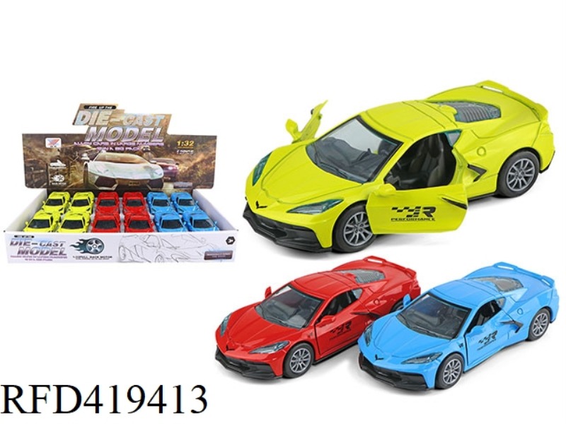 1:32 ALLOY PULL BACK CAR MODEL TO OPEN THE DOOR (12 PIECES)