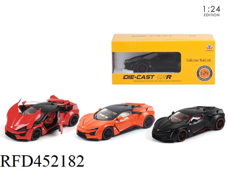 1:24 LYKEN ALLOY CAR PULL BACK WITH SOUND AND LIGHT WITH SOUND AND LIGHT