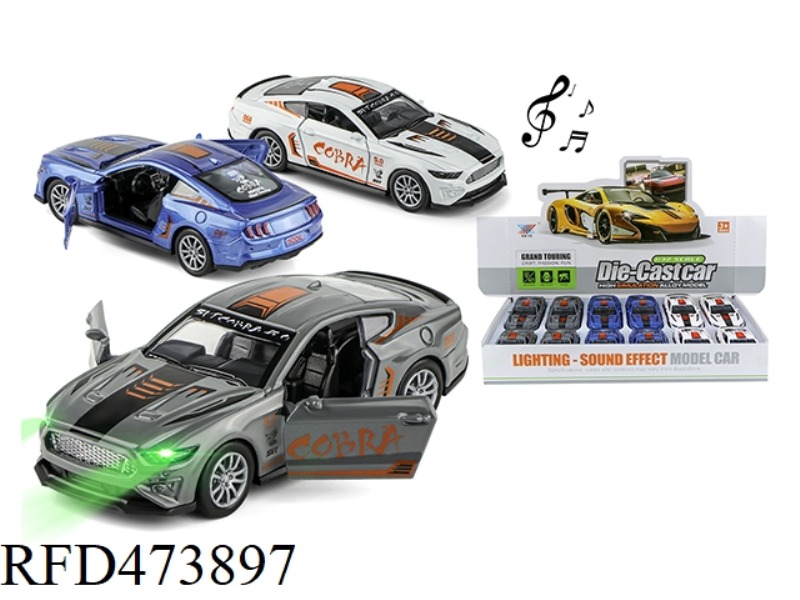 1:32 ALLOY FORD RACING OPEN DOOR, PULL BACK LIGHT AND MUSIC (12PCS/DISPLAY BOX)
