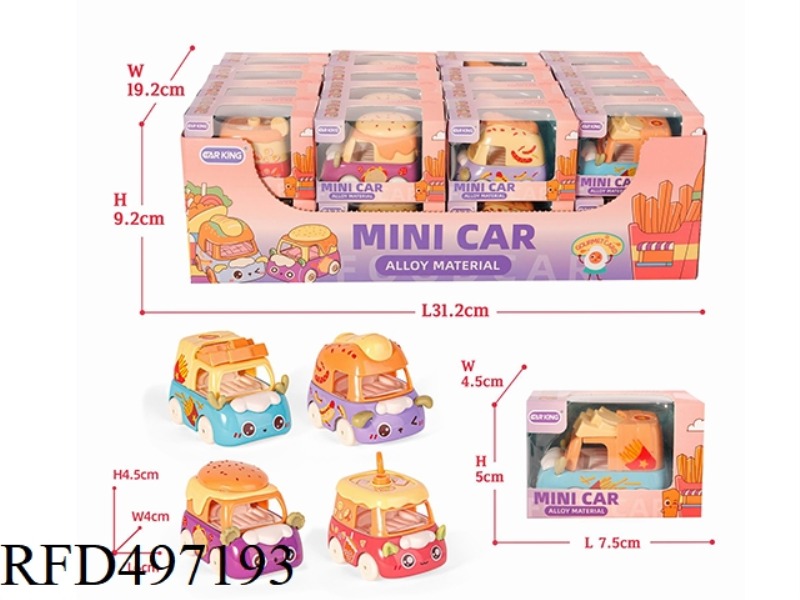 1096 FOOD SERIES Q CUTE SMALL ALLOY 32 PIECES