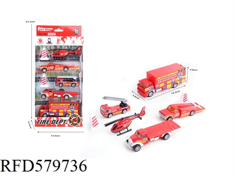 RAMP TRUCK/PALLET TRUCK/CONTAINER TRUCK: RED SET