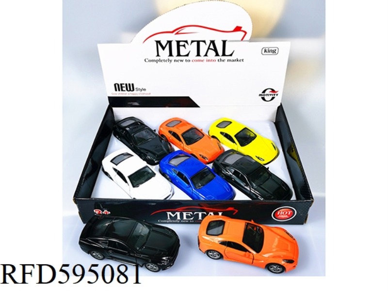 TWO MODELS OF 1:32 ALLOY SIMULATION CAR ARE MIXED WITH 6PCS