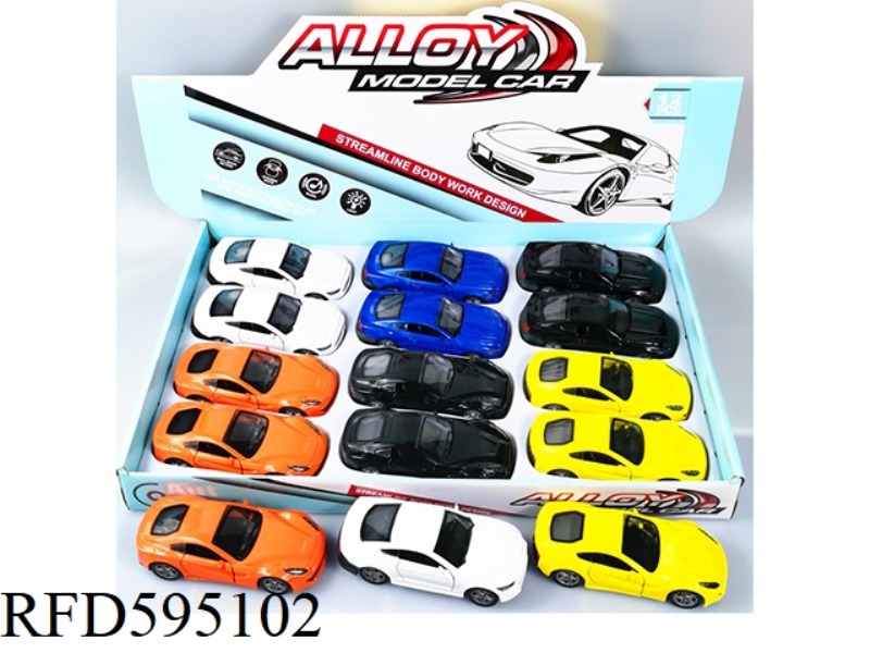 1:32 ALLOY SIMULATION CAR MODEL, TWO MODELS MIXED WITH 12PCS