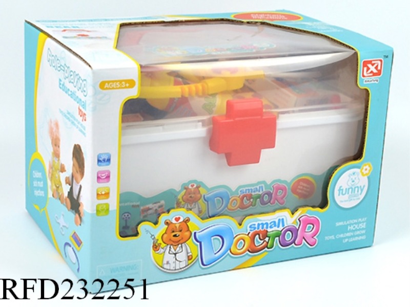 DOCTOR SET WITH BOY DOLL 25PCS