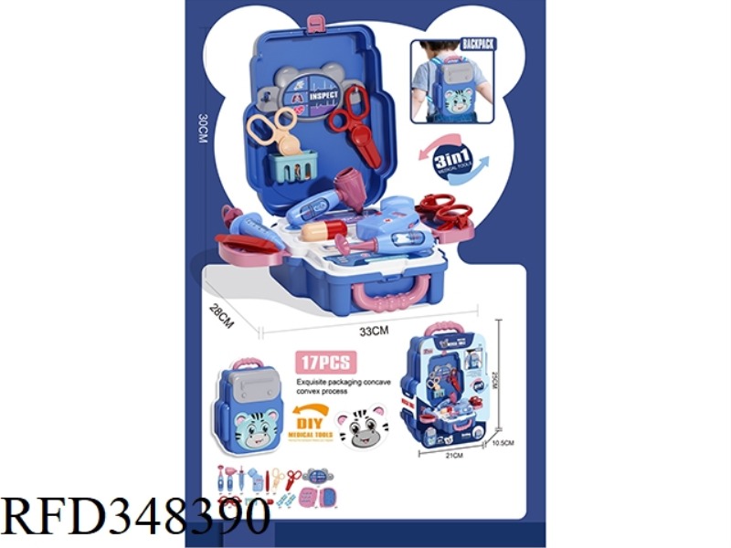 THREE-IN-ONE CARD MEDICAL KIT BAG