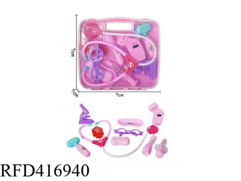 PINK CHILDREN'S MEDICAL SET 10PCS, WITH IC