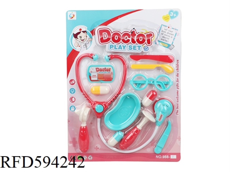 CANDY-COLORED MEDICAL EQUIPMENT TOYS