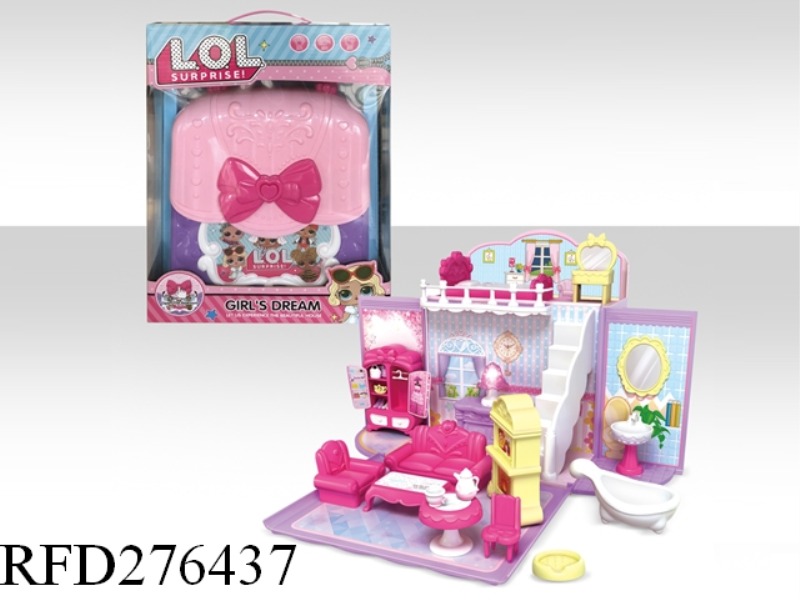 SURPRISE DOLL FUNITURE ACCEPT BOX(WITH A TABLE LAMP)