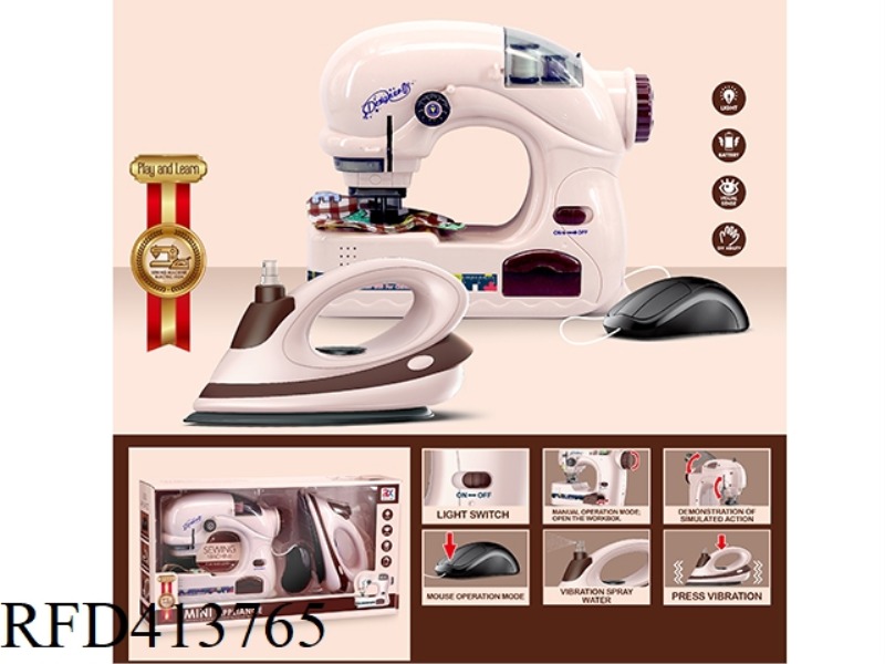 ELECTRIC SEWING MACHINE + IRON COMBINATION