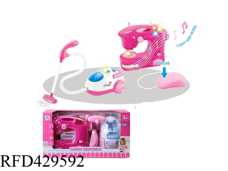 ELECTRIC SEWING MACHINE VACUUMING COMBINATION