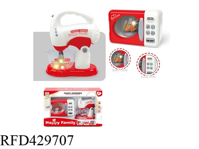 ELECTRIC MICROWAVE OVEN AND BLENDER COMBINATION