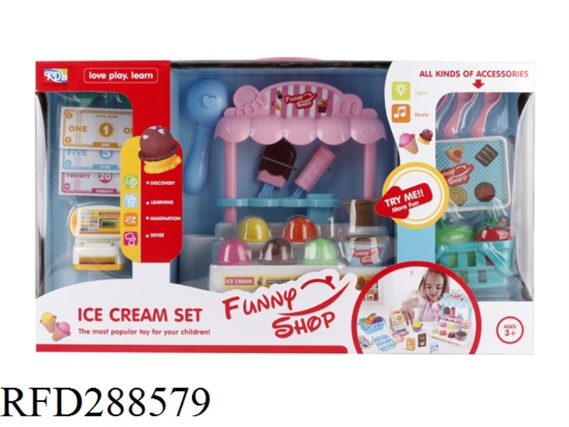 ICE CREAM TABLE WITH CASH REGISTER
