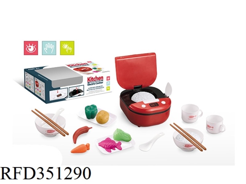 SIMULATION ELECTRIC RICE COOKER TOY RED