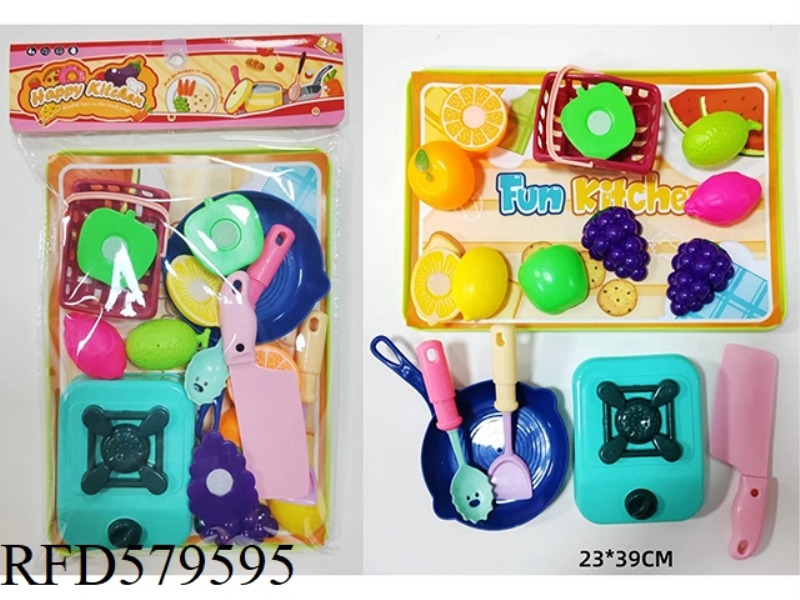 PLAYHOUSE SET WITH CUTTABLE FRUIT