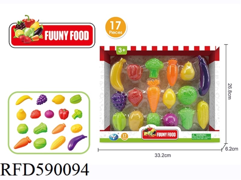 FRUIT SET WITH 17 ACCESSORIES