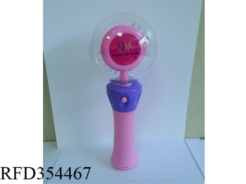 SOLID COLOR HANDLE ROUND LAMP CIRCLE PATTERN STICK