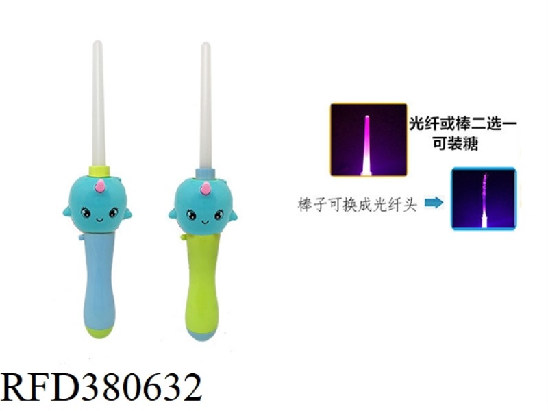 NARWHAL LIGHT MUSIC BOTTLE BLOWING STICK