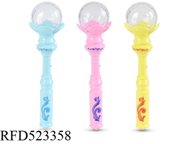 LIGHT MUSIC GIRL FAIRY PRINCESS FLASH MAGIC WAND (CAN BE FILLED WITH SUGAR)