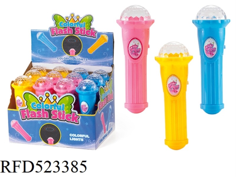 SMALL HAND FLASHLIGHT LIGHT MAGIC WAND 12 PACKS (CAN BE LOADED WITH SUGAR)