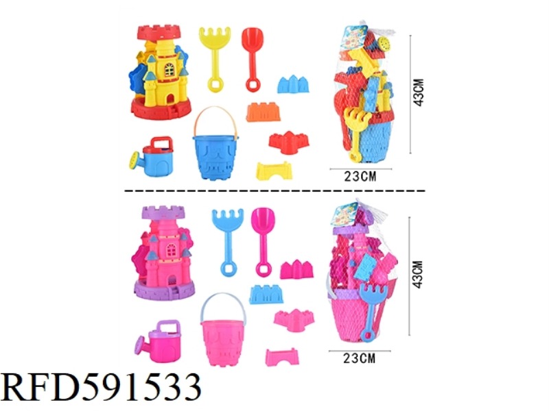 9PCS BEACH TOYS
TWO-COLOR MIXED