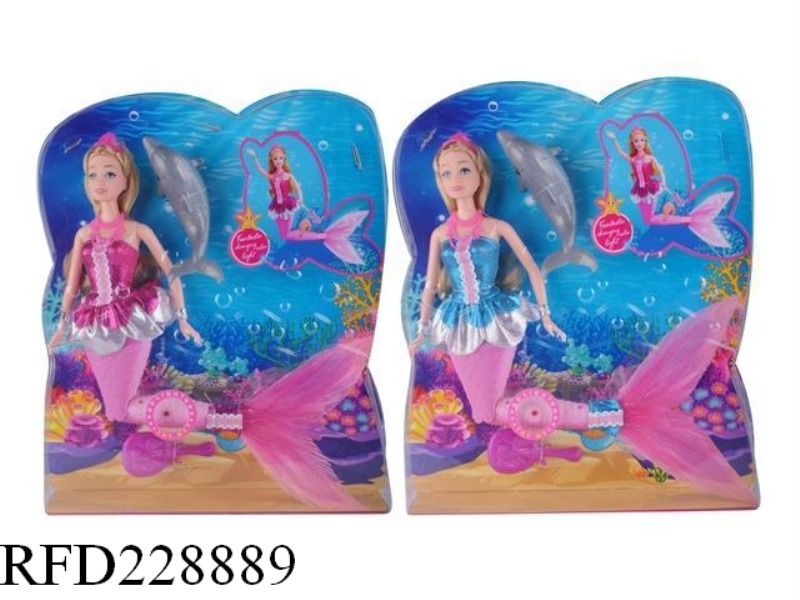 12.5-INCH SOLID BODY MERMAID PRINCESS WITH LIGHT