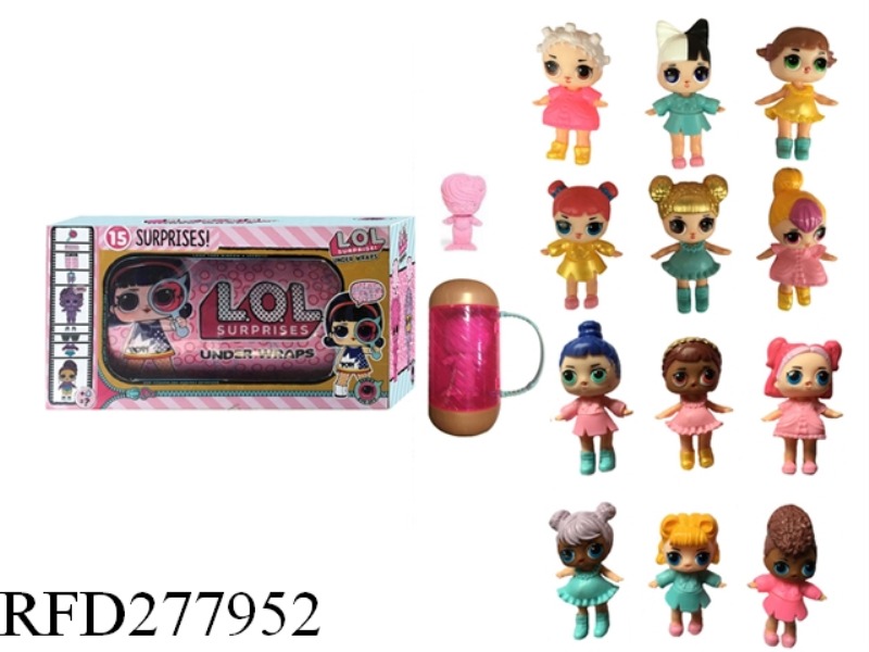 SURPRISE DOLL SET WITH LIGHT AND SOUND