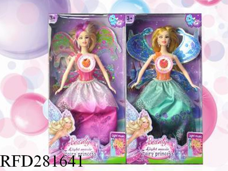 11.5 INCH SOLID COLORFUL LIGHTING MUSIC FLOWER FAIRY