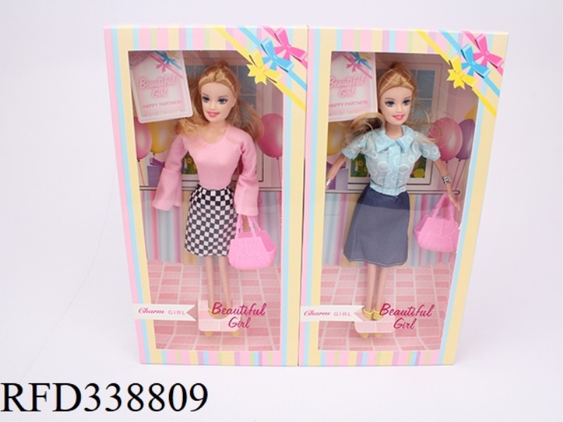 11.5 INCH SOLID BARBIE WITH TOTE BAG