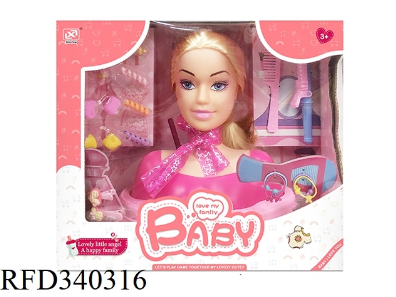 WINDOW BOX HALF-LENGTH BARBIE DOLL WITH CHASSIS