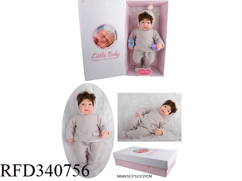 45CM SOFT PLASTIC REBIRTH DOLL SIMULATES BIRTH OF A CHILD WITH 15 SOUNDS OF IC, SOUND BY BOTH HANDS,