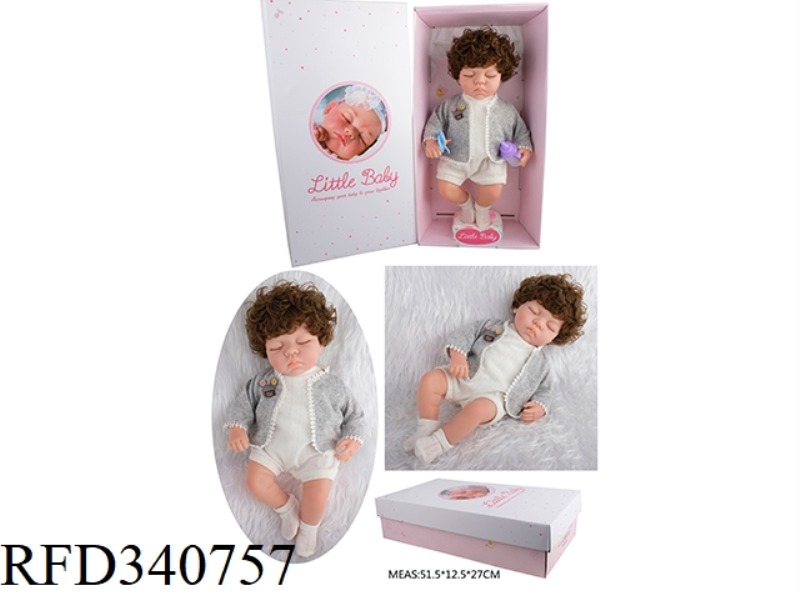 45CM SOFT PLASTIC REBIRTH DOLL SIMULATES BIRTH OF A CHILD WITH 15 SOUNDS OF IC, SOUND BY BOTH HANDS,