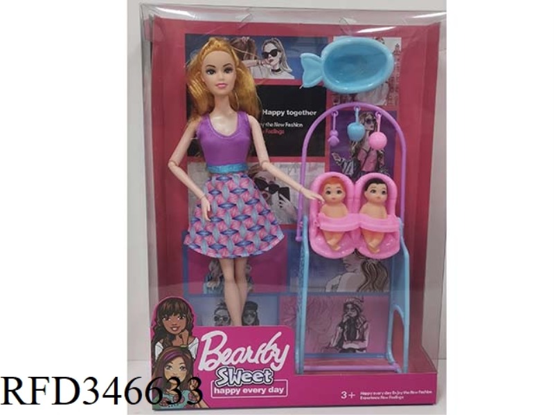 11.5 INCH BARBIE DOLL TOY FOR CHILDREN'S PLAY HOUSE